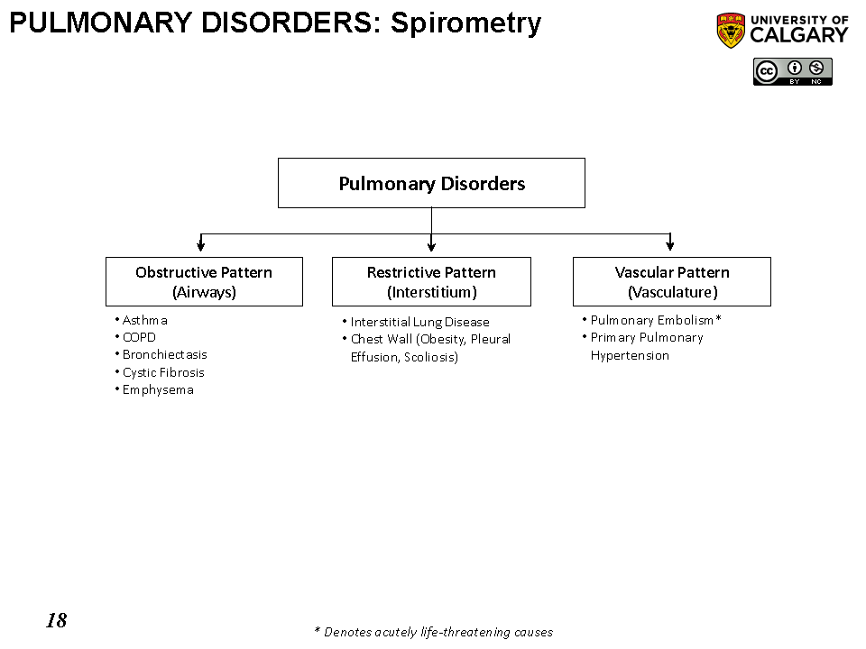 PULMONARY DISORDERS: Spirometry Scheme
