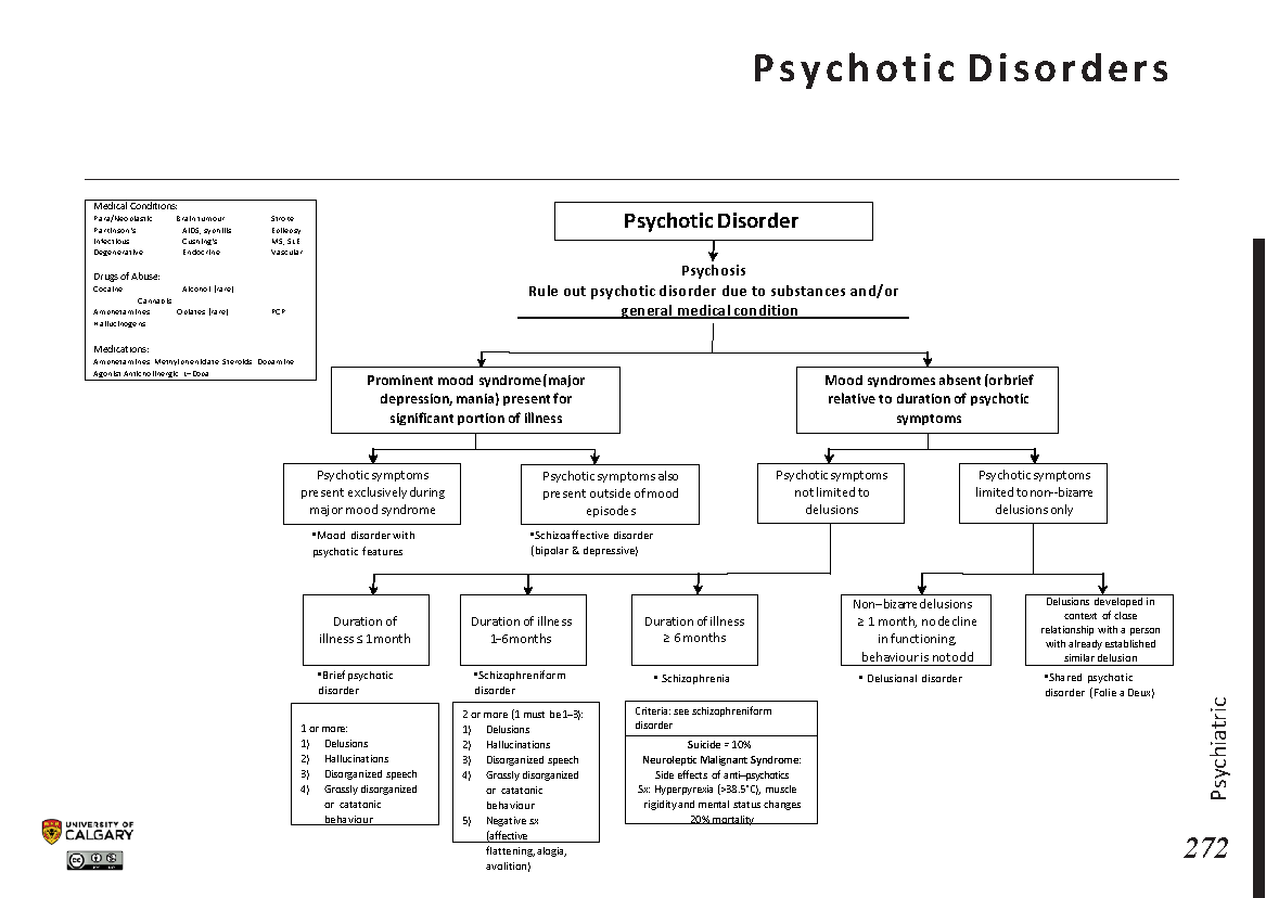 PSYCHOTIC DISORDERS Scheme