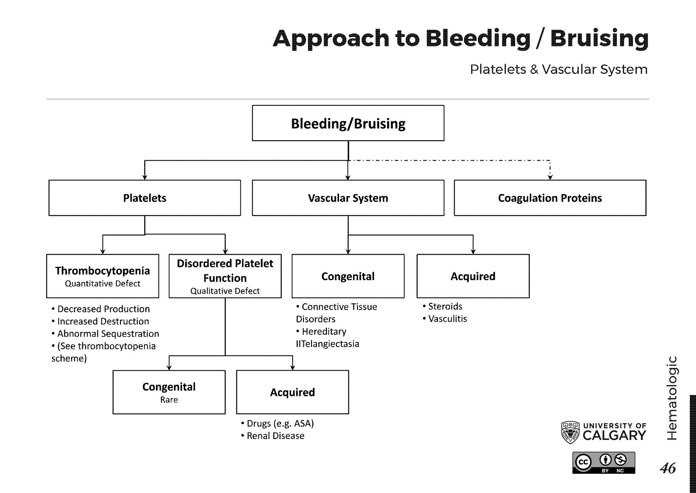APPROACH TO BLEEDING/BRUISING: Platelets & Vascular System Scheme